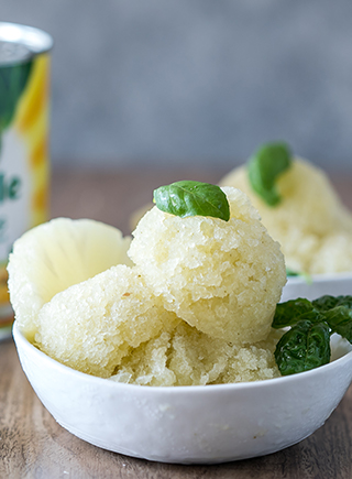 PINEAPPLE BASIL GRANITA